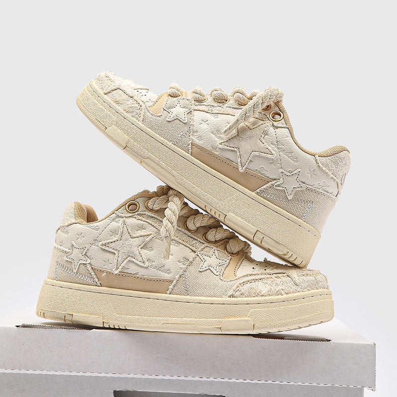 Couple Style Unisex Sneakers – Versatile Lace Design Casual Wear