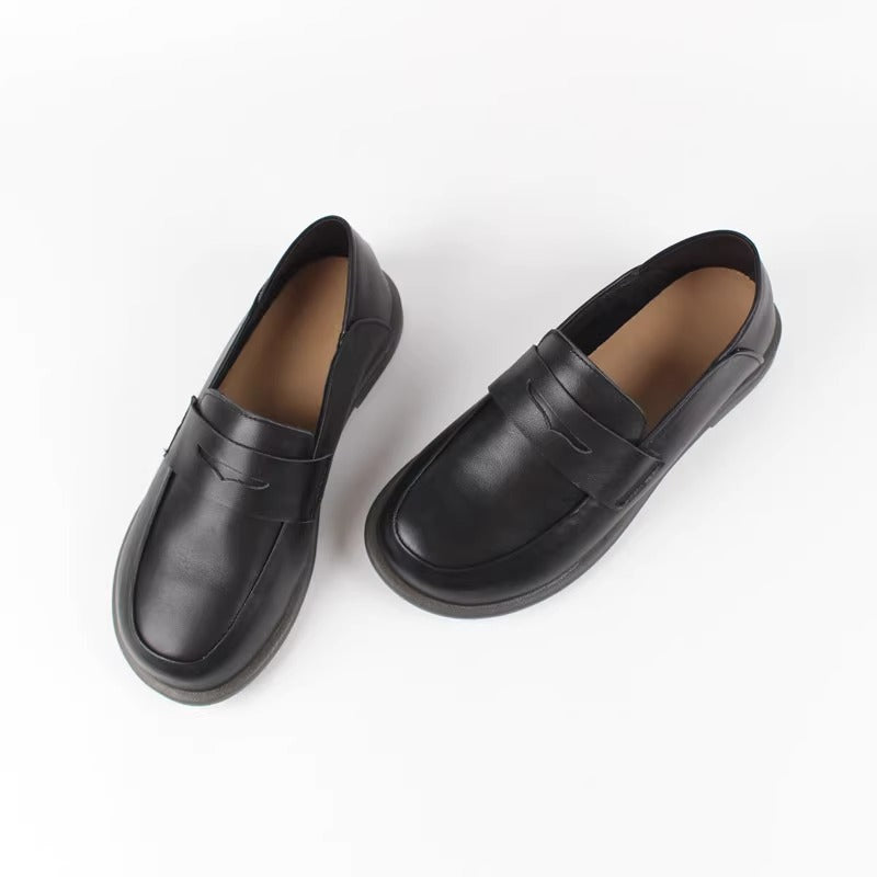 Women's Handmade Leather Classic British Style Loafers