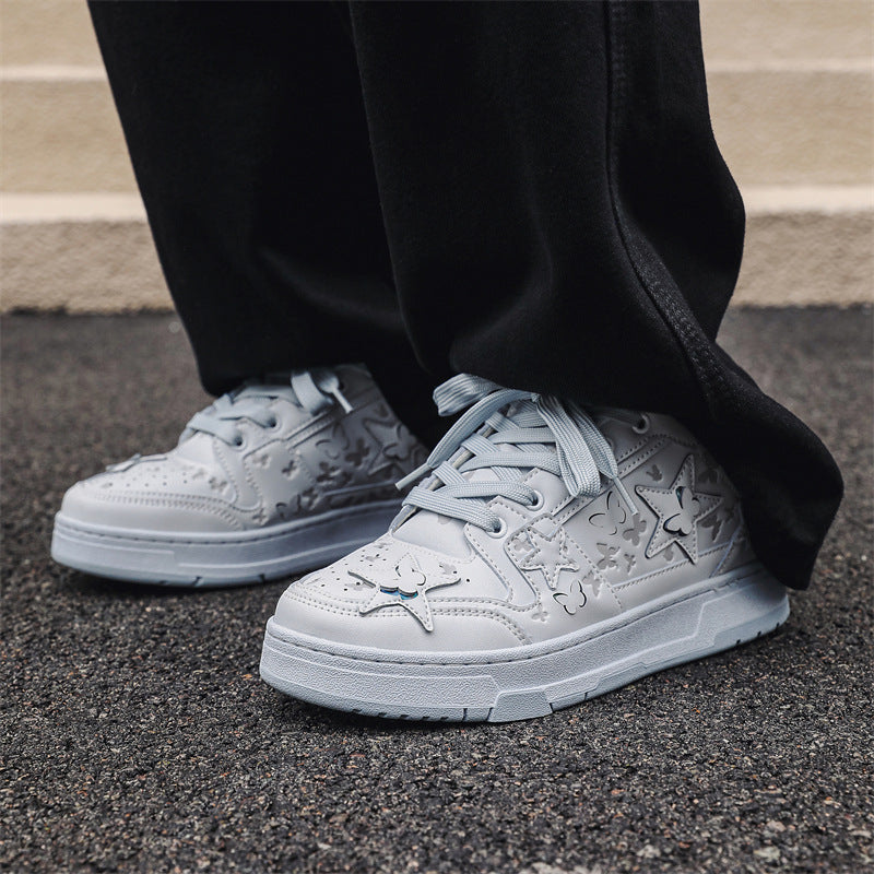 Unisex Low-Top Star Sneakers – Stylish Casual Couple Shoes