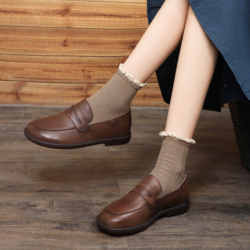 Women's Classic Lightweight Comfortable Flat Loafers – Stylish Everyday Slip-Ons