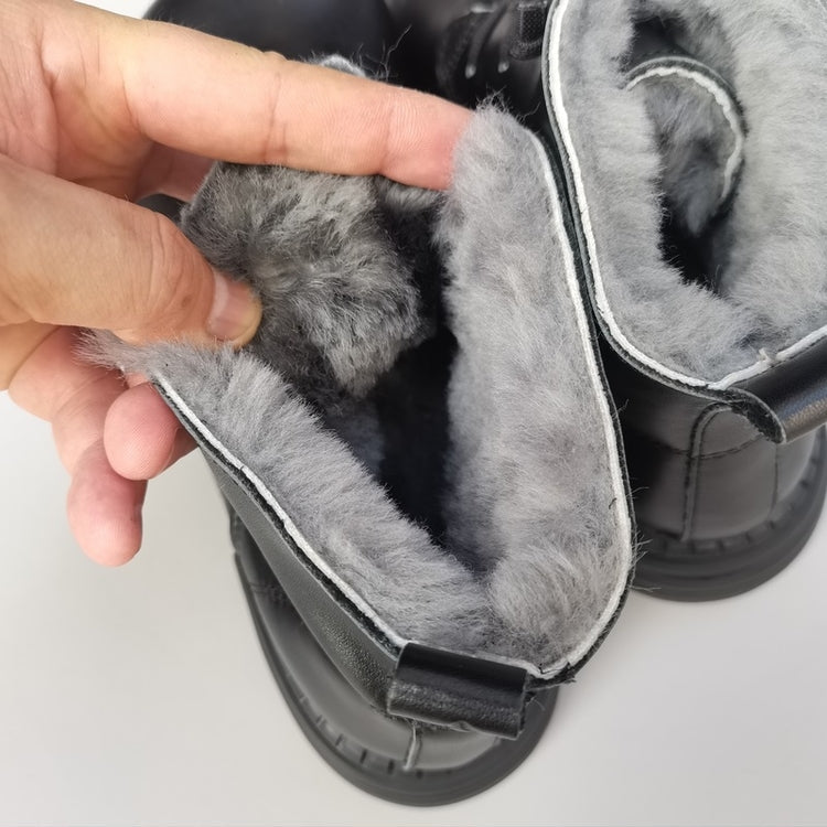 Women's Wide Toe Derby Winter Ankle Boots – Sheepskin Lined, Comfortable Fit