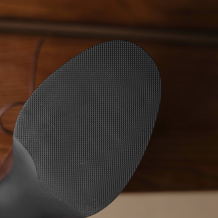 Women's Handmade Sheepskin Oxford Shoes – Business Style Block High Heels