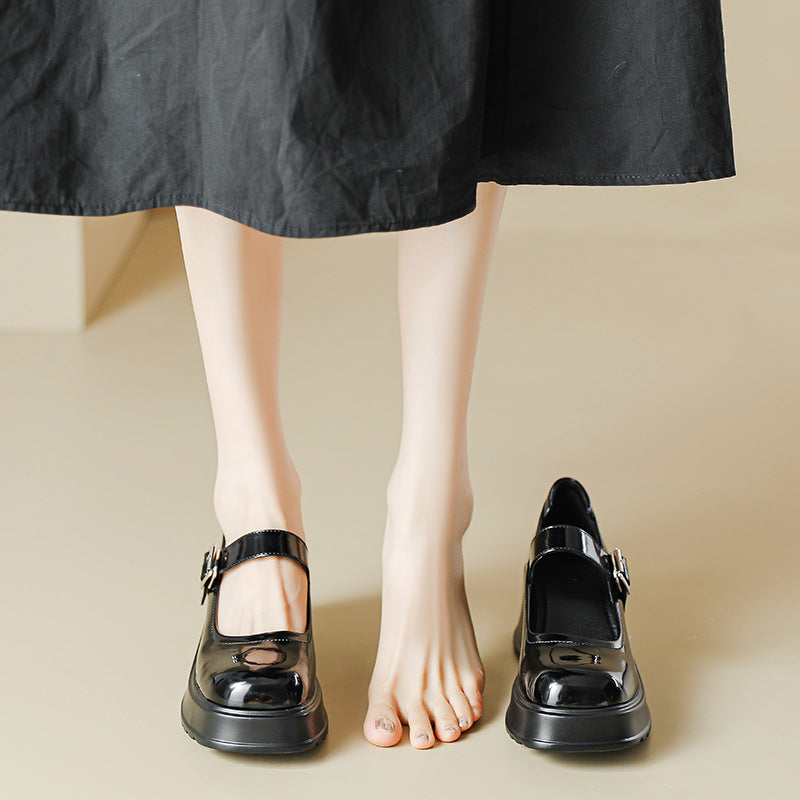 Women's Chunky Platform Mary Jane Pumps – Preppy High Heel Shoes