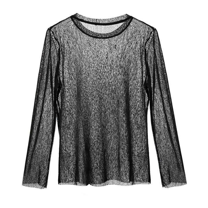 See-through Summer Outer Wear Lightweight Sunscreen Mesh Tops for Women