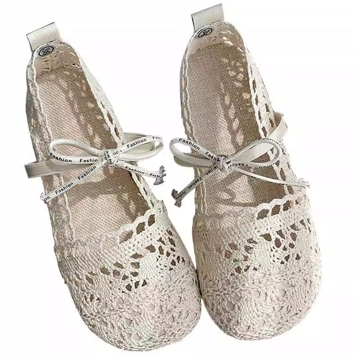 Women's Boho Bow Lace Hollow Out Sandals