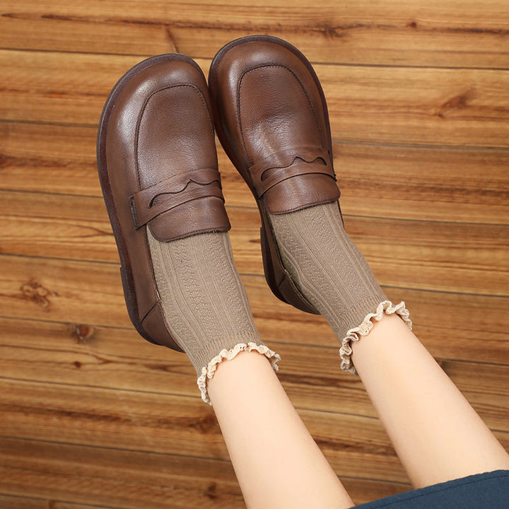 Women's Classic Lightweight Comfortable Flat Loafers – Stylish Everyday Slip-Ons