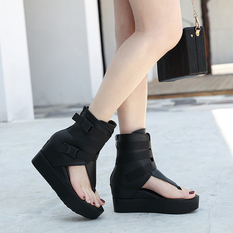 Women's Wedge Shoes Summer Platform Open Toe Gladiator Sandals