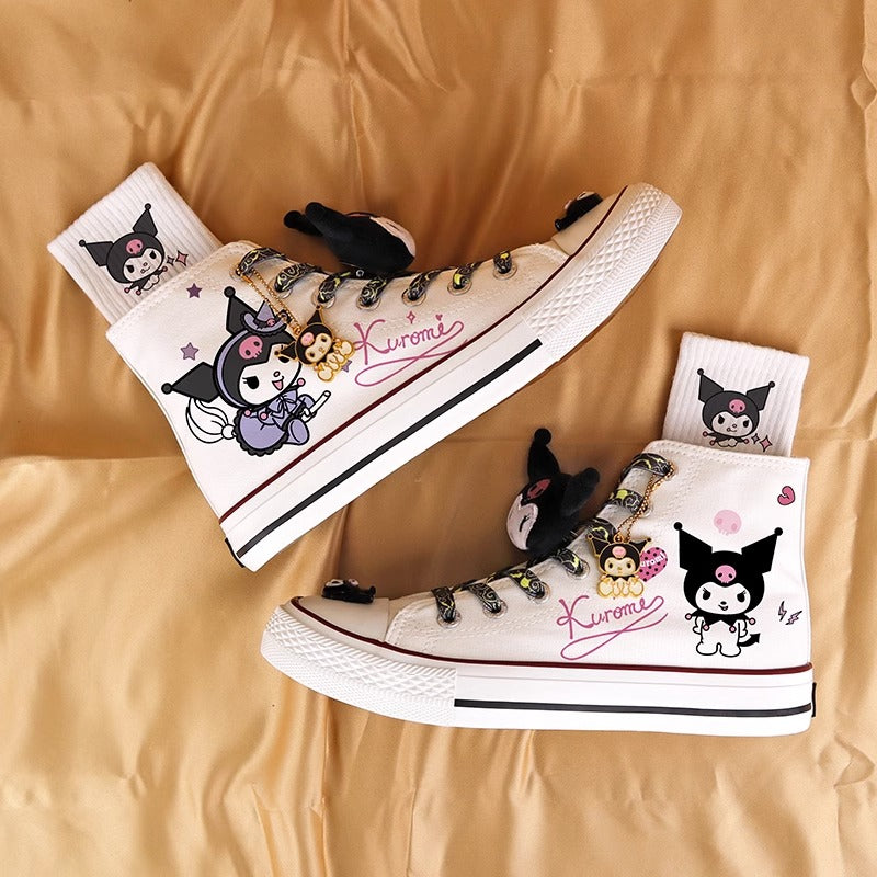 Cute Anime Shoes High-Top Canvas Sneakers