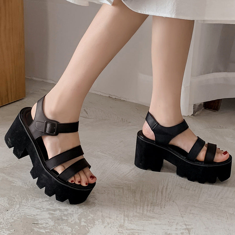 Womens Summer Platform Wedge Sandals High Heel Sandals Open Toe