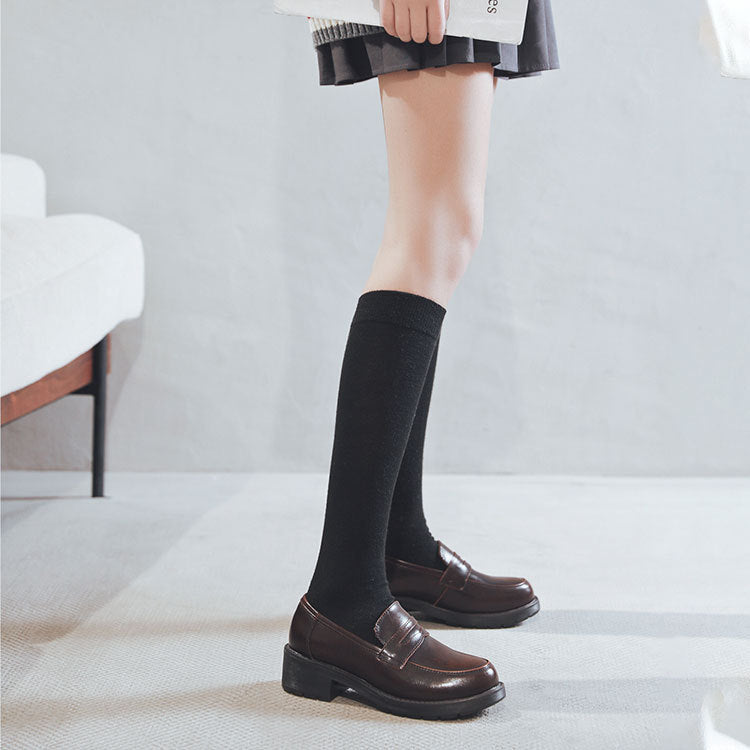 Clearance Sale Women's Casual Retro Loafers Brown/US5/CN36/230