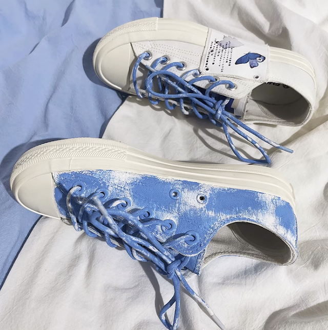 Japanese Harajuku Graffiti Butterfly Low-top Canvas Shoes
