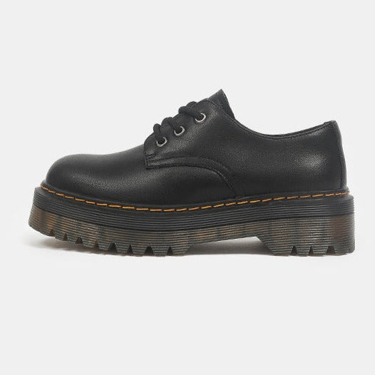 Womens Platform Oxfords lace-up Loafers