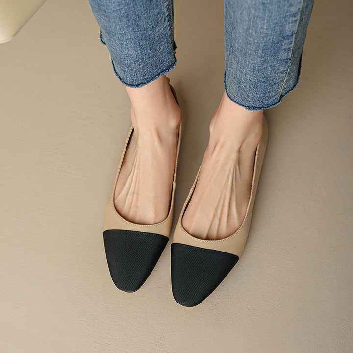 Womens Handmade Classic Ballet Flat Slip-on Shoes