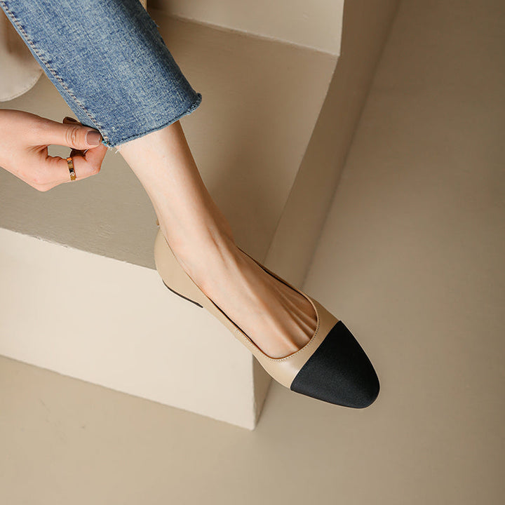 Womens Handmade Classic Ballet Flat Slip-on Shoes