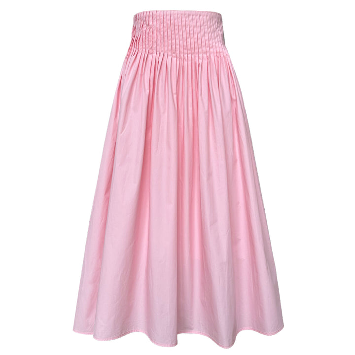 Pleated Swing A-line Mid-length Sweet Skirt