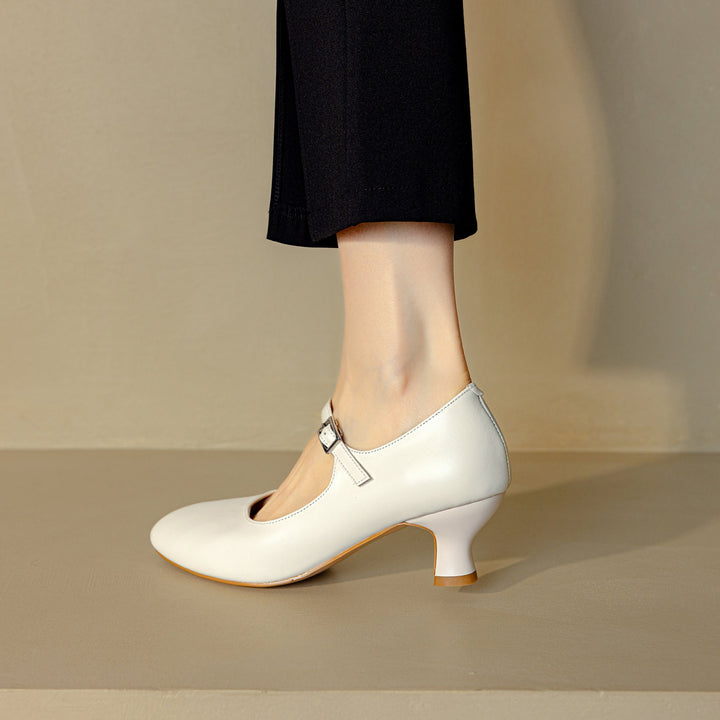 Clearance Sale Handmade Chic Womens Mary Jane £39.99 - Cream-colored US4/UK3/CN35/225