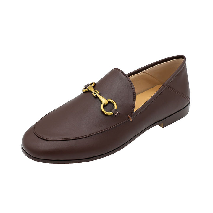 Women Classic Handmade Leather Loafers Flat Shoes