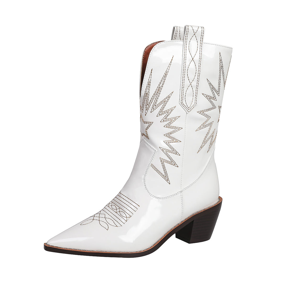 Women's Western Cowboy Embroidered Short Boots