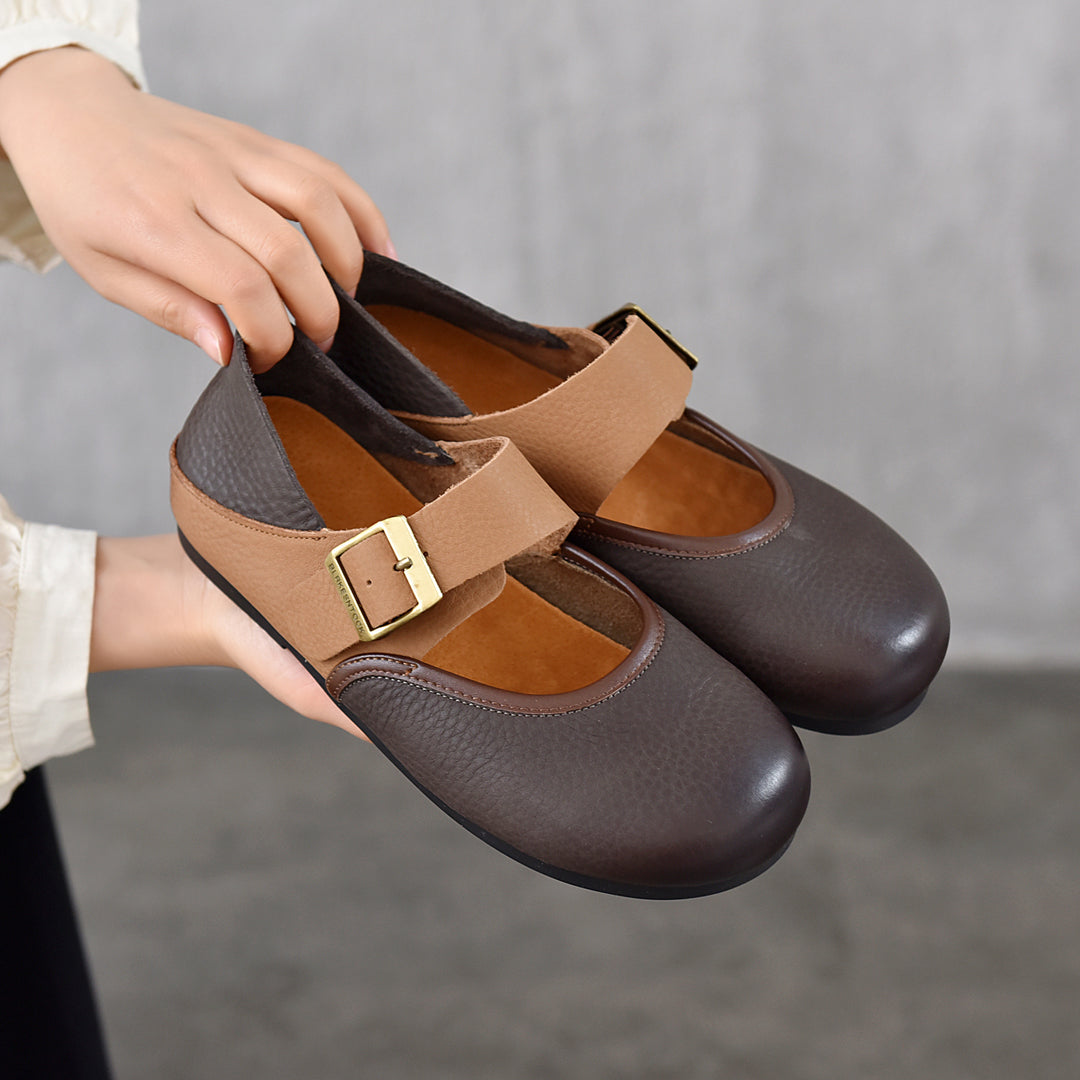 Women's Retro Casual Flat Mary Janes