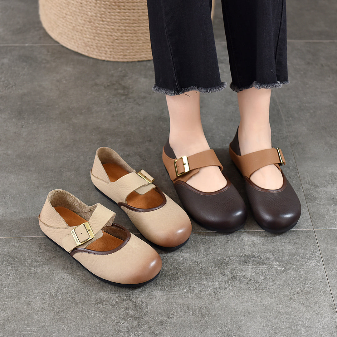 Women's Retro Casual Flat Mary Janes
