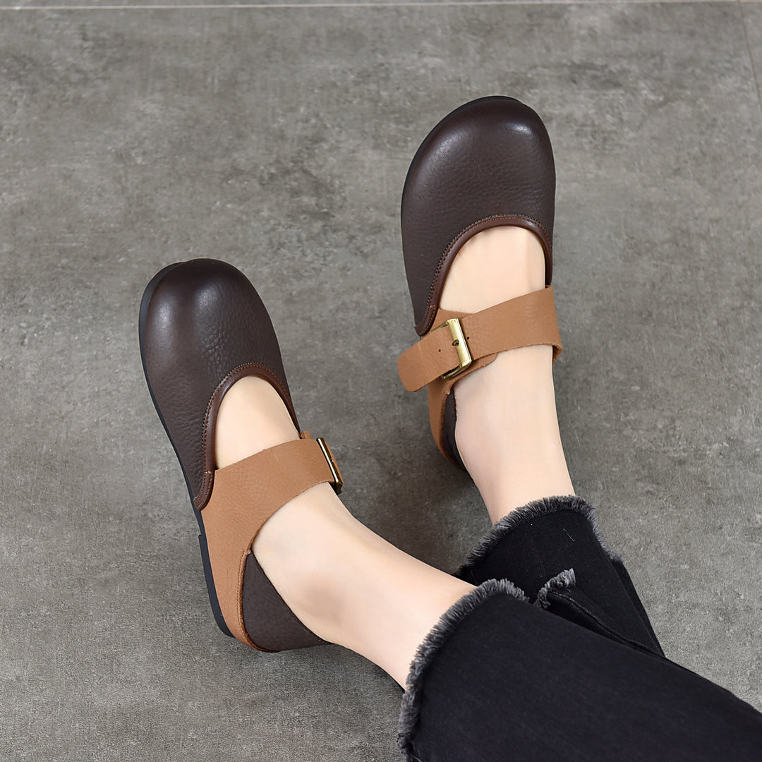 Women's Retro Casual Flat Mary Janes
