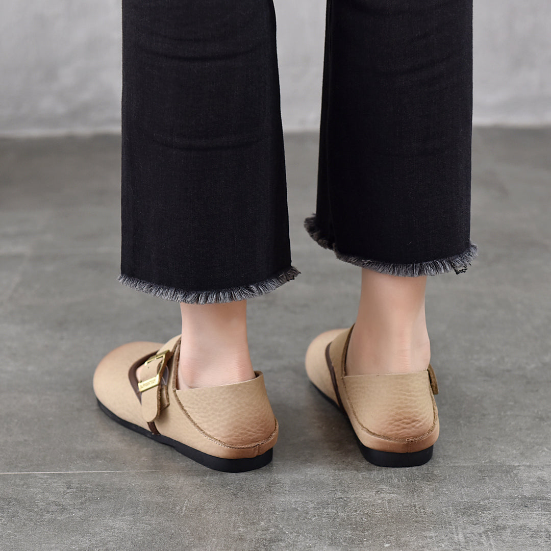 Women's Retro Casual Flat Mary Janes