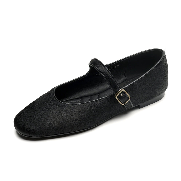 Women’s Office Casual Horse Hair Mary Jane Flats Ballet Flats