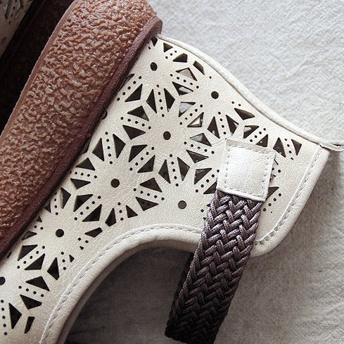 Vintage Openwork Petal Handmade Comfortable Sandals