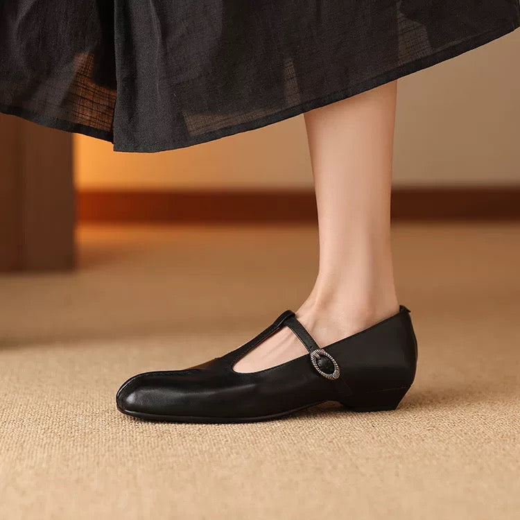 Clearance Sale Chic Handmade Womens Mary Jane $49.99 Black/US7/UK5/CN38/240