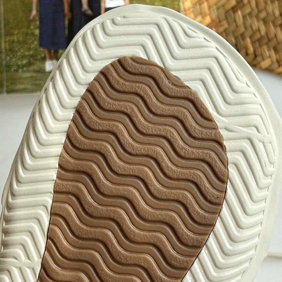 Women Leather Platform Casual Lace-up Boots Chunky Ankle Boots – Ugly-Cute Style