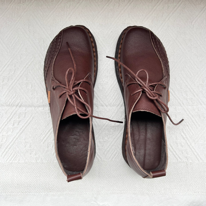 Women Handmade Oxfords Leather Shoes