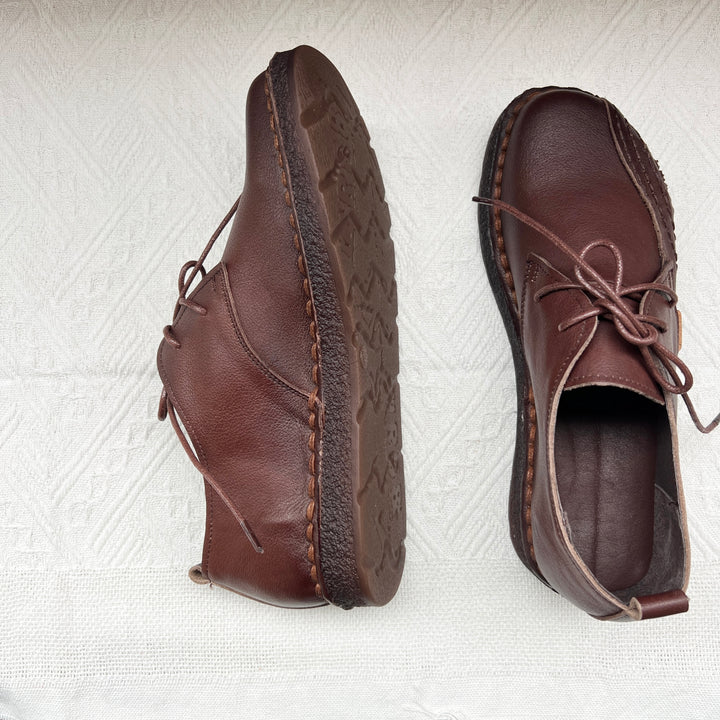 Women Handmade Oxfords Leather Shoes