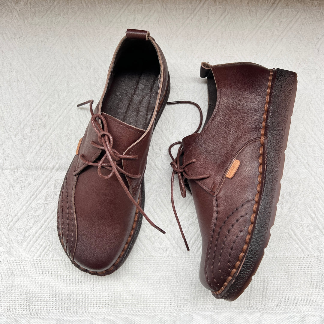 Women Handmade Oxfords Leather Shoes