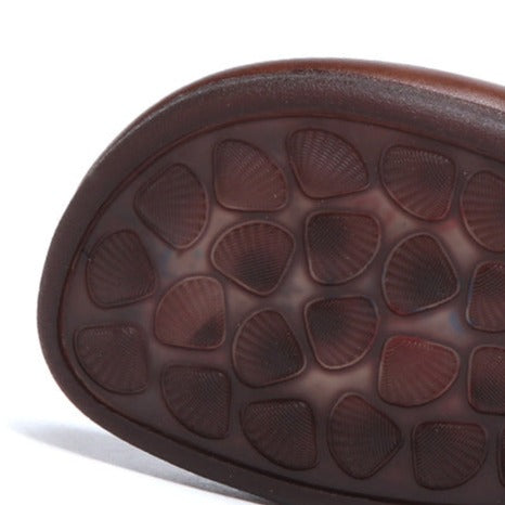 Women's Genuine Leather Flats Retro T Strap Mary Janes Shos
