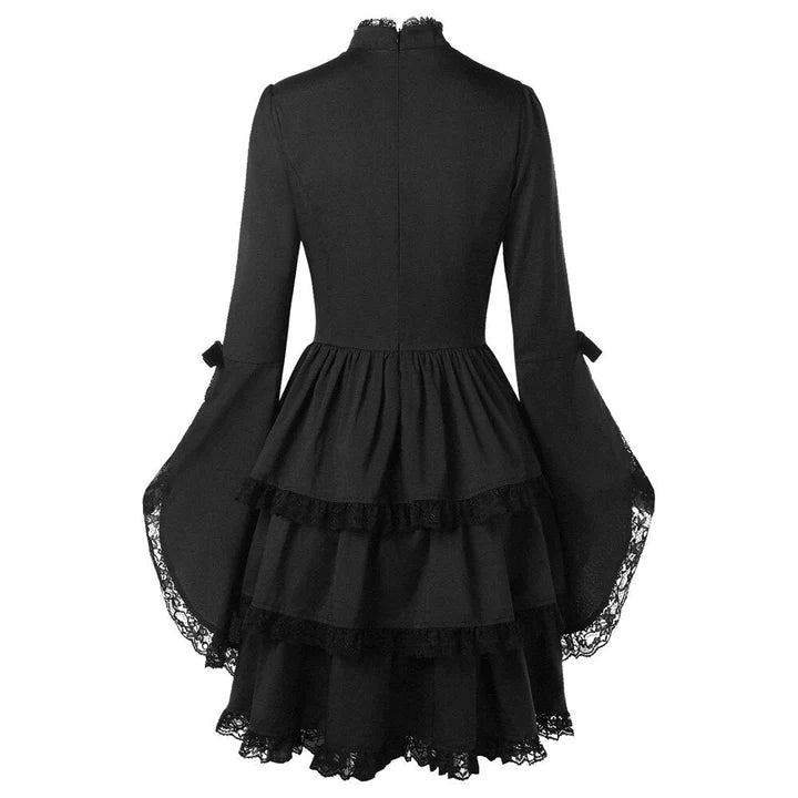 Women Gothic Corset Dress Halloween Party Steampunk Dresses