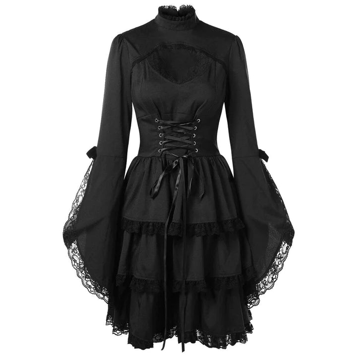 Women Gothic Corset Dress Halloween Party Steampunk Dresses – ubekeen