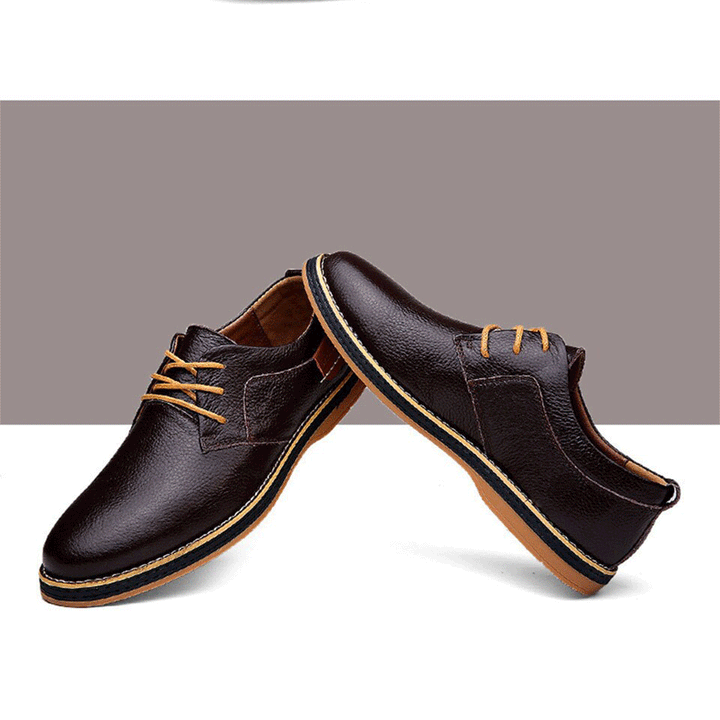 Mens Oxford Genuine Leather Business Shoes