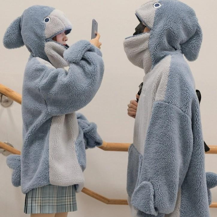 Kawaii Japanese Shark Hoodie