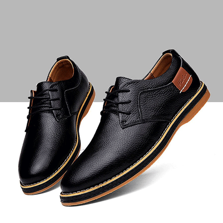Mens Oxford Genuine Leather Business Shoes
