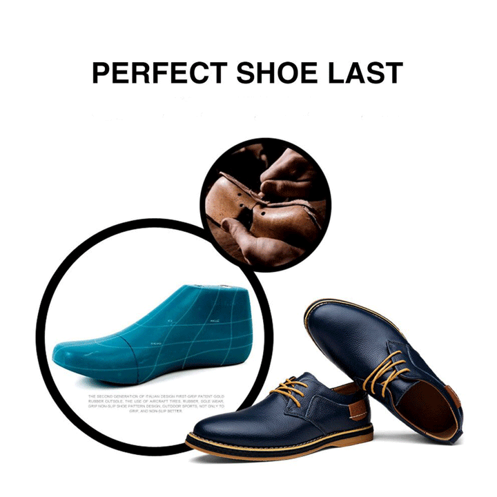 Mens Oxford Genuine Leather Business Shoes