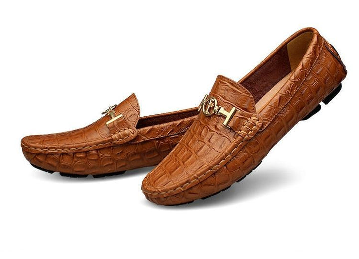Men's Casual Leather Loafer Plus Size