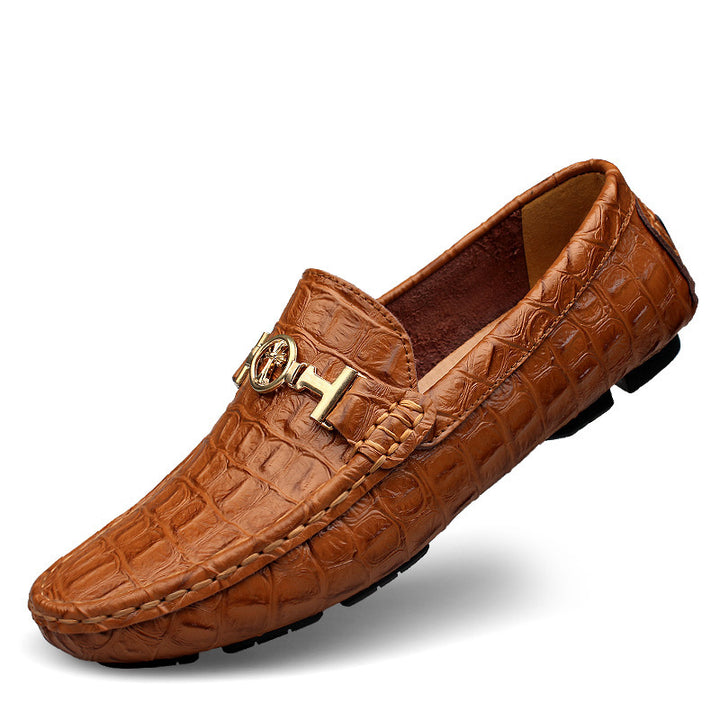 Men's Casual Leather Loafer Plus Size