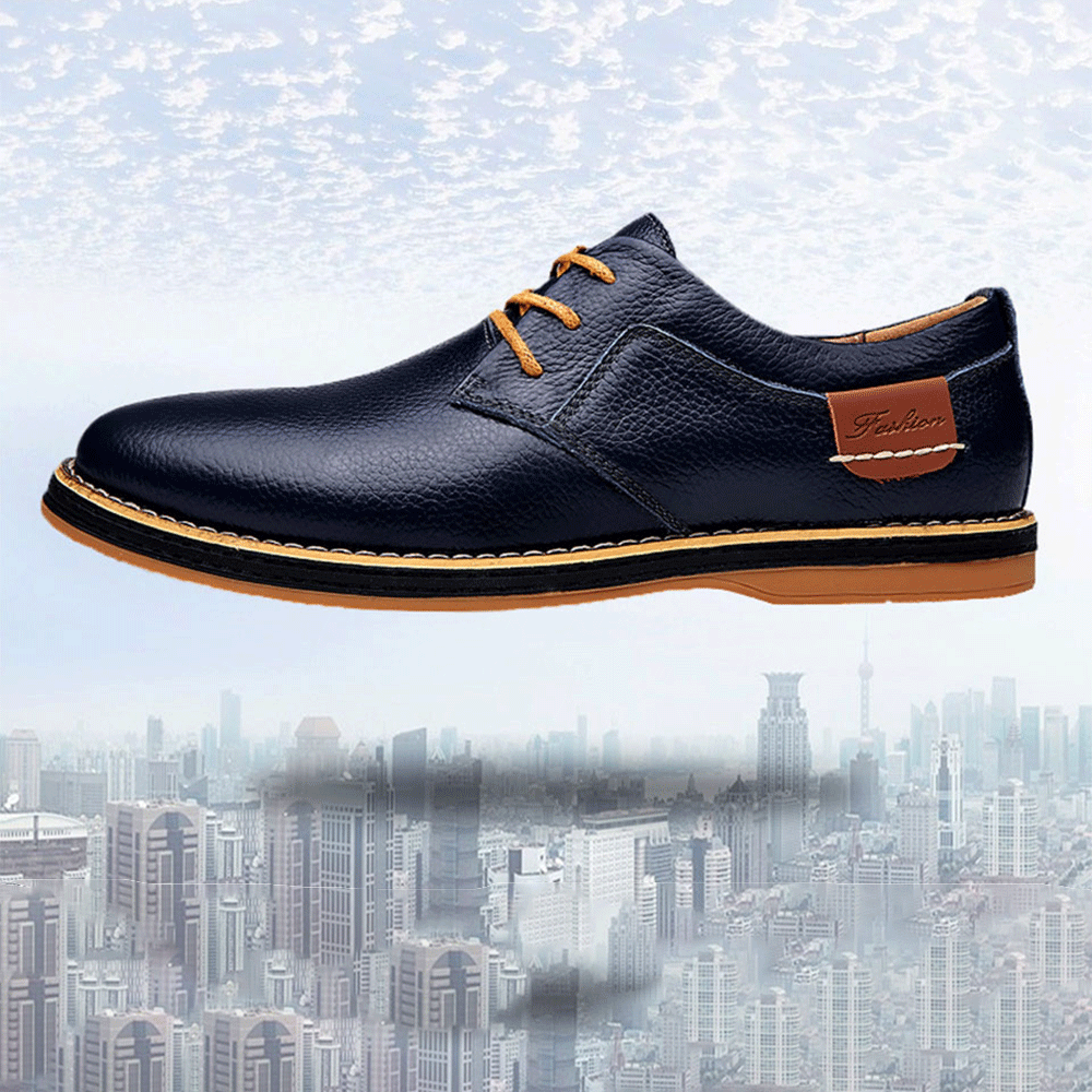 Mens Oxford Genuine Leather Business Shoes
