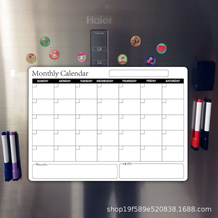 A3 Magnetic Monthly Planner White Board
