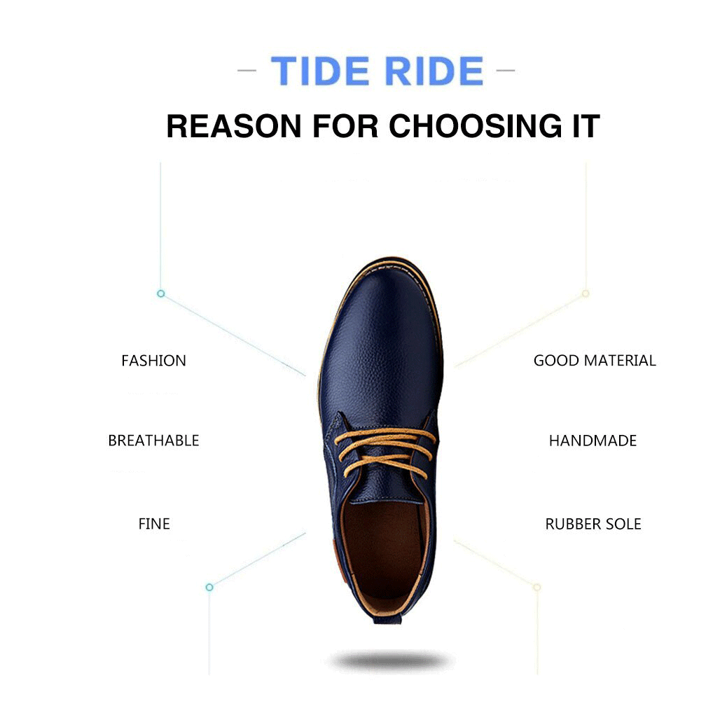 Mens Oxford Genuine Leather Business Shoes