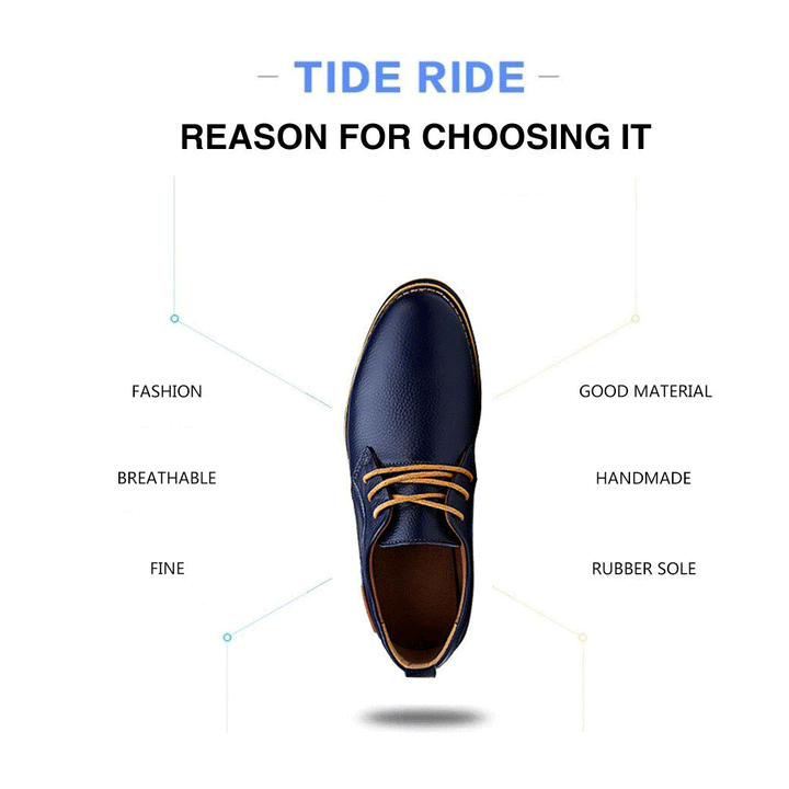 Mens Oxford Genuine Leather Business Shoes