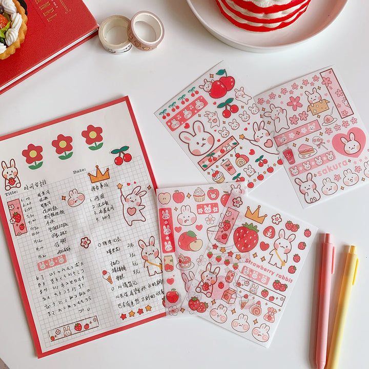 Kawaii Girl Bear Stickers