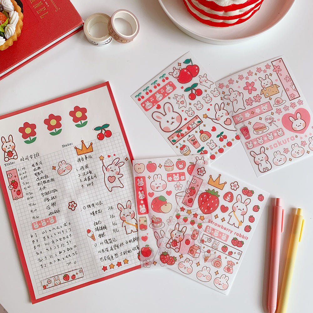 Cute Pink Stickers 100pcs