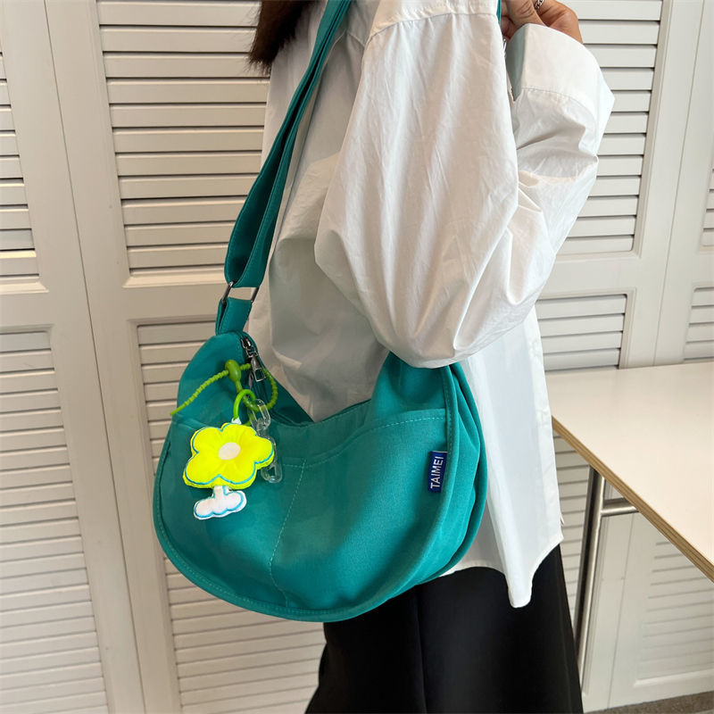 Cute Canvas Flower Shoulder Bag for Teens