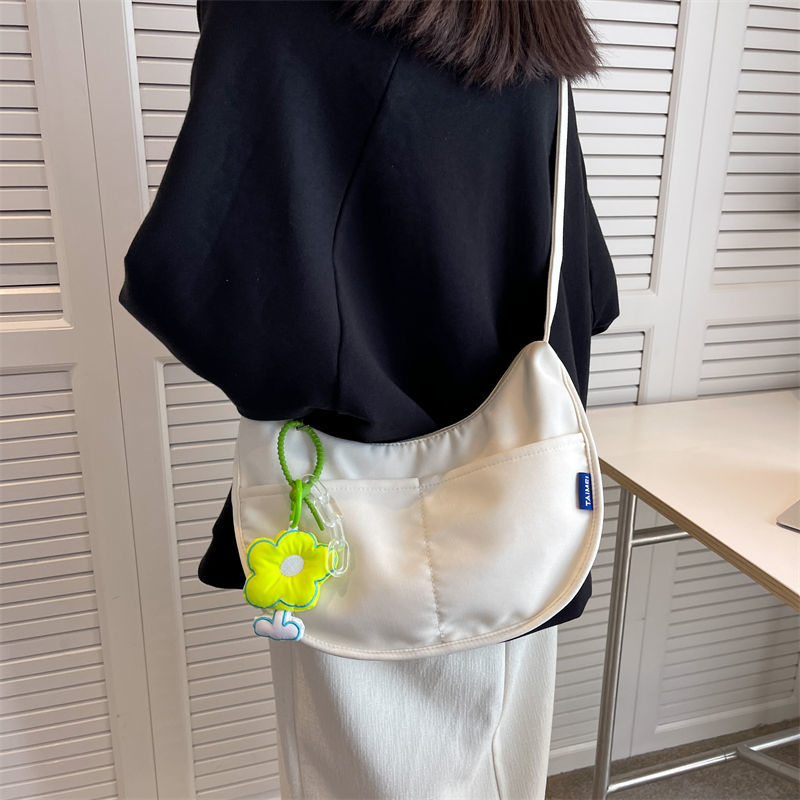 Cute Canvas Flower Shoulder Bag for Teens